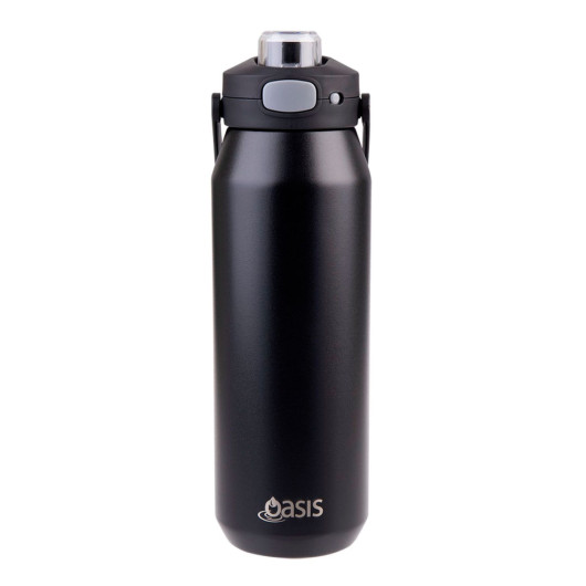 Kumbari 1L Vacuum Quick Release Lid Bottles Black